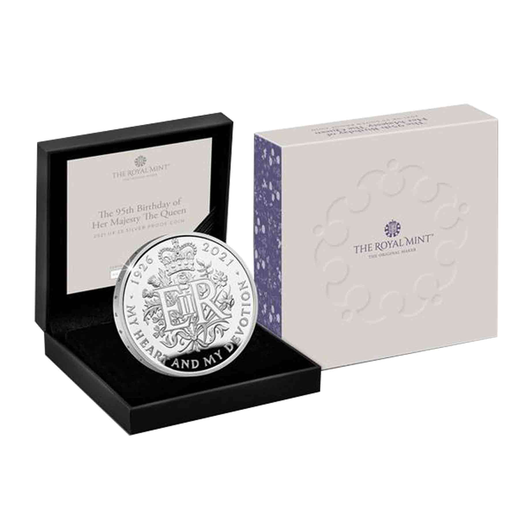 Queen Elizabeth II 95th Birthday Commemorative Coin Medal Boxed 